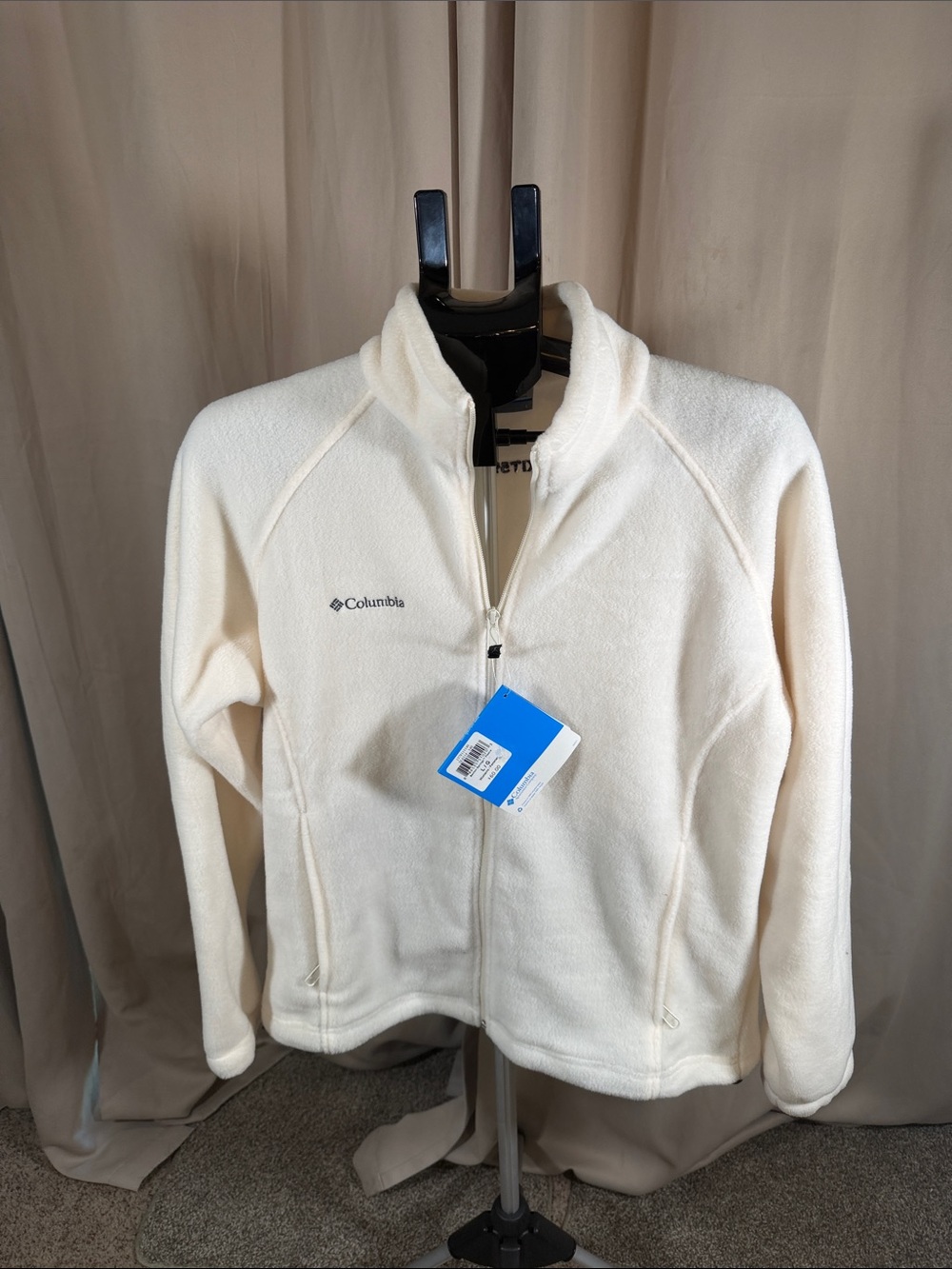 Columbia Women's Cream Full-Zip Teddy Jacket
